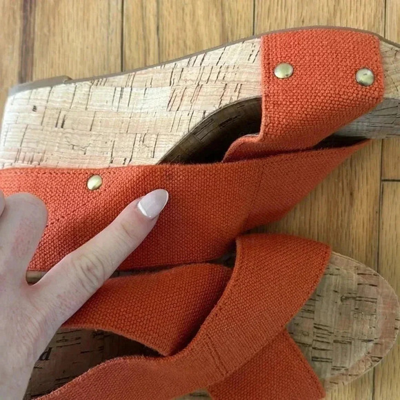 Lucky Brand women’s Miller 2 cork and Canvas wedge size 7.5 - Picture 8 of 11